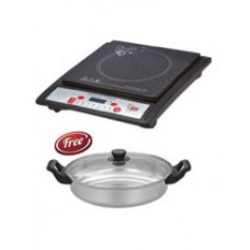 Deals, Discounts & Offers on Home & Kitchen - Surya Induction Cooktop with Free Glass Lid Kadhai