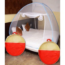 Deals, Discounts & Offers on Home Decor & Festive Needs - Athena Creations Blue Double Bed Foldable Mosquito Net