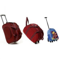 Deals, Discounts & Offers on Accessories - Fidato Family Travel Bag Combo - Set Of 3