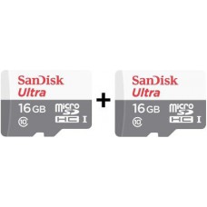 Deals, Discounts & Offers on Mobile Accessories - SanDisk 16 GB Class 10 48 MB/s Just Rs.599 Pack of 2 Memory Cards