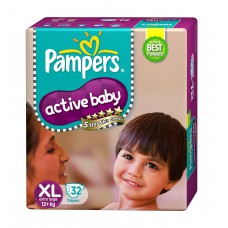 Deals, Discounts & Offers on Baby Care - Pampers Active Baby Extra Large Size Diapers