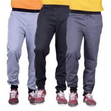 Deals, Discounts & Offers on Men Clothing - Gag Wear Mens Light Grey, Dark Grey And Black Sporty Track Pant