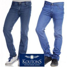 Deals, Discounts & Offers on Men Clothing - Koutons Pack Of 2 Blue Straight Fit Mens Jeans
