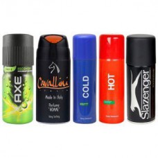 Deals, Discounts & Offers on Health & Personal Care - Combo of 5 Different Branded Deodorants