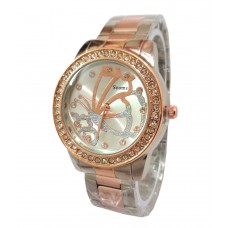 Deals, Discounts & Offers on Women Clothing - Sooms Copper Silver Theme Ladies Designer Wrist Watch