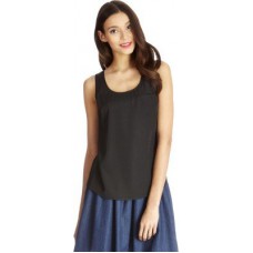 Deals, Discounts & Offers on Women Clothing - Maisha Casual Sleeveless Solid Women's Black Top