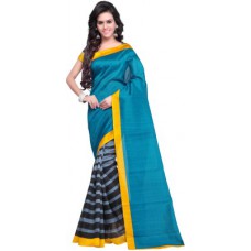 Deals, Discounts & Offers on Women Clothing - Hitansh Fashion Printed Bhagalpuri Silk Sari