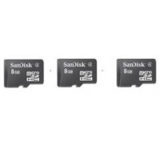 Deals, Discounts & Offers on Mobile Accessories - Sandisk 8GB Microsd Memory Card - Pack Of 3
