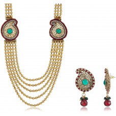 Deals, Discounts & Offers on Earings and Necklace - YouBella Traditional Multi Strand Necklace Set at 60% offer