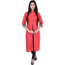 Deals, Discounts & Offers on Women Clothing - Colour CLUSTER Casual Solid Women's Kurti at 69% offer