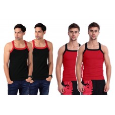 Deals, Discounts & Offers on Men Clothing - ZIMFIT Gym Vest Combo of 4 at 47% offer