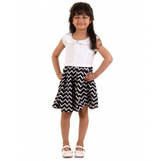 Deals, Discounts & Offers on Kid's Clothing - Flat 60% off on Kids On Board Chevron Print Dress