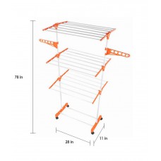 Deals, Discounts & Offers on Home Appliances - Flat 62% off on Kawachi Steel Self Standing Cloth Stand
