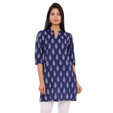 Deals, Discounts & Offers on Women Clothing - Flat 65% off on M&D Navy Cotton Kurti