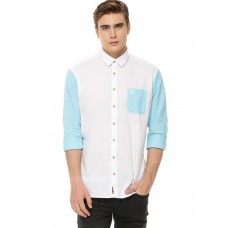 Deals, Discounts & Offers on Men Clothing - STRAWLOUS Contrast Sleeves Shirt offer