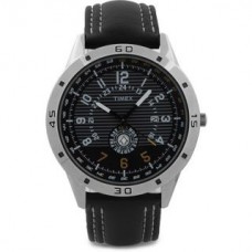 Deals, Discounts & Offers on Men Clothing - Flat 19% off on Timex Round Dial Leather Strap Quartz Watch