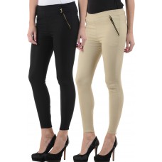 Deals, Discounts & Offers on Men Clothing - Flat 73% off on Ektara,Beige Jeggings