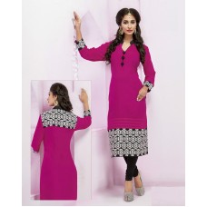 Deals, Discounts & Offers on Women Clothing - Bright Rayon Cotton Straight Kurti at 40% offer