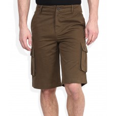 Deals, Discounts & Offers on Men Clothing - Flat 40% off on Parx Brown Solid Shorts