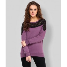 Deals, Discounts & Offers on Women Clothing - Flat 50% off on Jess Lace Sweatshirt