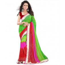 Deals, Discounts & Offers on Women Clothing - Flat 70% off on Dressy Georgette Saree