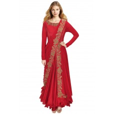 Deals, Discounts & Offers on Women Clothing - Flat 50% off on Womens Embroidered Anarkali Suit