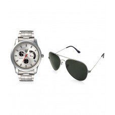 Deals, Discounts & Offers on Men - Flat 68% off on RICO SORDI Steel Watch Sunglass