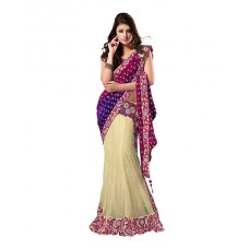 Deals, Discounts & Offers on Women Clothing - Flat 50% off on Mahotsav Rani Net Lehenga Sar...