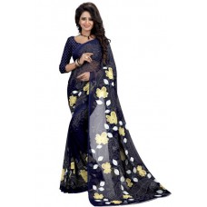 Deals, Discounts & Offers on Women Clothing - Flat 65% off on Heena Printed Georgette Sari 