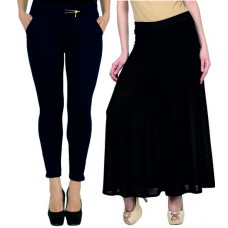 Deals, Discounts & Offers on Women Clothing - Flat 61% off on Skyline Trading Plazzo and Tragging 