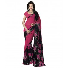 Deals, Discounts & Offers on Women Clothing - Flat 61% off on Nilesh Fab Georgette Saree