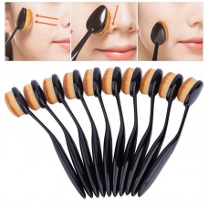 Deals, Discounts & Offers on Health & Personal Care - Flat 7% off on Pro Oval Brush Liquid Cosmetic Cream Foundation Powder Contour Blush Makeup
