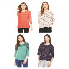 Deals, Discounts & Offers on Women Clothing - Flat 73% off on Mayra Polyester Regular Tops