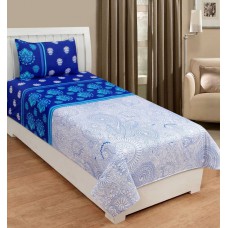 Deals, Discounts & Offers on Accessories - Zesture Cotton Floral Single Bedsheet at 62% offer