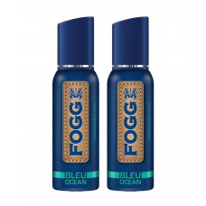 Deals, Discounts & Offers on Accessories - Fogg Bleu Ocean Fragrance Pack of 2 Body Spray at 20% offer