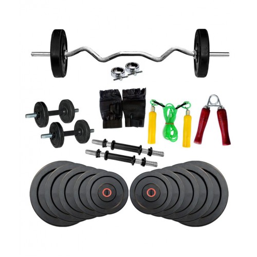 Fitfly 40 Kg 3ft Curl Rod 35.56 cm 14 Dumbbell rod Gym