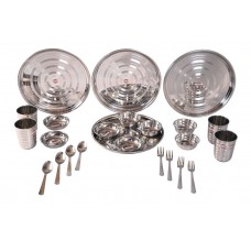 Deals, Discounts & Offers on Home & Kitchen - Flat 57% off on Hazel Stainless Steel Dinner Set