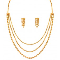 Deals, Discounts & Offers on Earings and Necklace - Jfl - Jewellery Gold Plated Necklace With Earrings Set at 58% offer