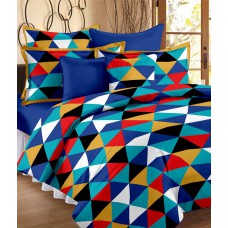 Deals, Discounts & Offers on Accessories - Ahem Homes Blue Cotton Double Bed Sheet at 56% offer