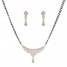 Deals, Discounts & Offers on Earings and Necklace - Sempre of London Thread CZ Crystal Diamonds at 82% offer