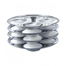 Deals, Discounts & Offers on Home & Kitchen - Pearl Stainless Steel Idli Stand 4 Plates