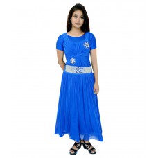 Deals, Discounts & Offers on Women Clothing - Flat 32% offer on Fadoak Blue Georgette Gowns