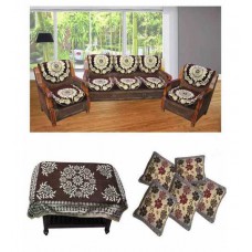 Deals, Discounts & Offers on Home Appliances - JBG Home Store Floral Poly Cotton Sofa Cover Set - Set of 16
