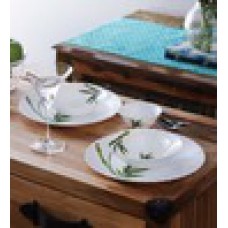 Deals, Discounts & Offers on Kitchen Containers - La Opala Appealing Green Opalware Dinner Set - Set of 6