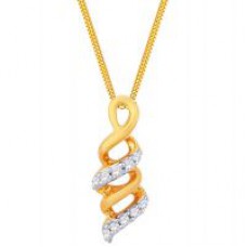 Deals, Discounts & Offers on Earings and Necklace - Maya Diamond Designer 14K Yellow Gold Diamond Pendant