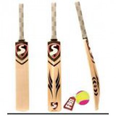 Deals, Discounts & Offers on Auto & Sports - Cricket Bat White Willow + Free Cosco Ball