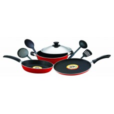 Deals, Discounts & Offers on Home & Kitchen - Pigeon Induction Base Non-Stick Gift Set, 8 Pieces