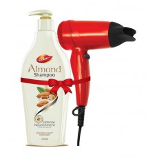 Deals, Discounts & Offers on Health & Personal Care - Dabur Almond Shampoo 350ml With Free Hair Dryer