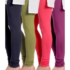 Deals, Discounts & Offers on Women Clothing - Softwear Incredible Cotton Lycra Leggings Combo of 4