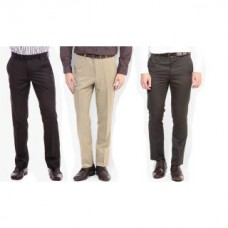 Deals, Discounts & Offers on Men Clothing - Wajbee Mens Chinos Pack of 3
